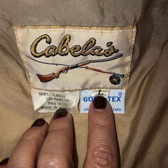 Vintage CABELAS Gortex Mens Hunting Jacket Hooded Parka Coat USA Made - Picture 11 of 13